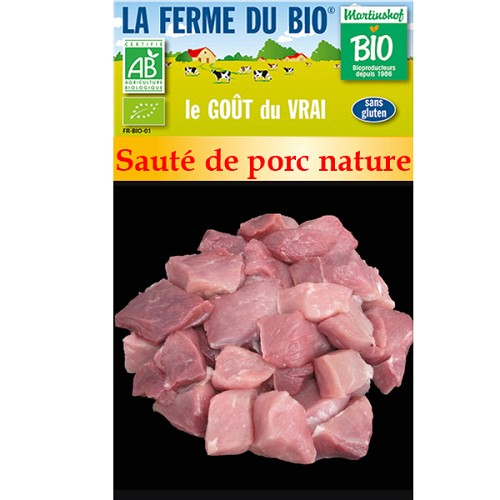 Sauté de porc nature 300g