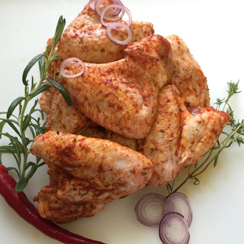  Ailerons de poulet fermier marinés 500g