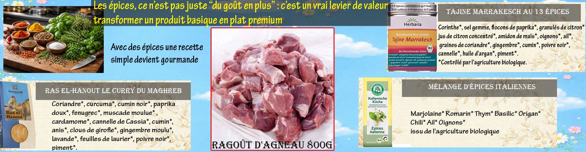 La Ferme du Bio : viande, charcuterie, épicerie et produits bio